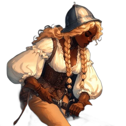 hat, jacket, staff, weapon transparent PNG cut-out