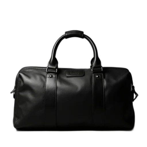 holdall, charcoal transparent PNG cut-out