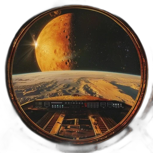 concept art, outer space, spacecraft, window transparent PNG cut-out