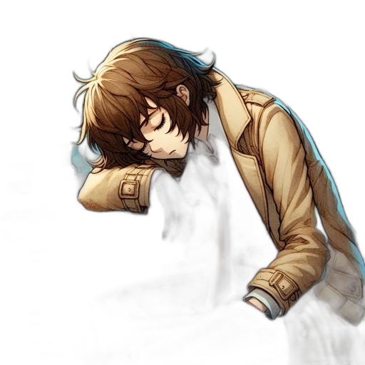 jacket, mask, face, creature transparent PNG cut-out