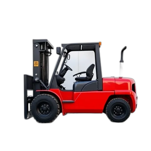 car, weapon, red, forklift transparent PNG cut-out