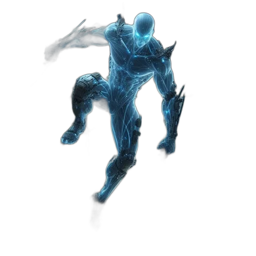 robot, weapon, sword, creature transparent PNG cut-out