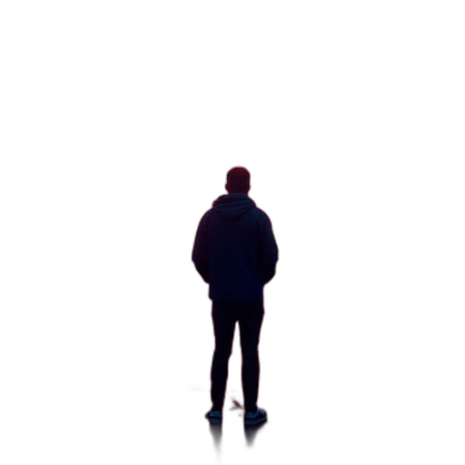 jacket, staff, robot, face transparent PNG cut-out