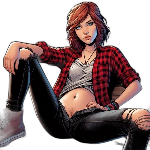 comic book art, concept art, cartoon, fantasy art transparent PNG cut-out