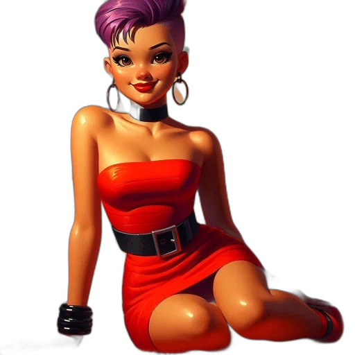 dress, jewelry, concept art, comic book art transparent PNG cut-out