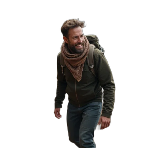 jacket, staff, mask, face transparent PNG cut-out
