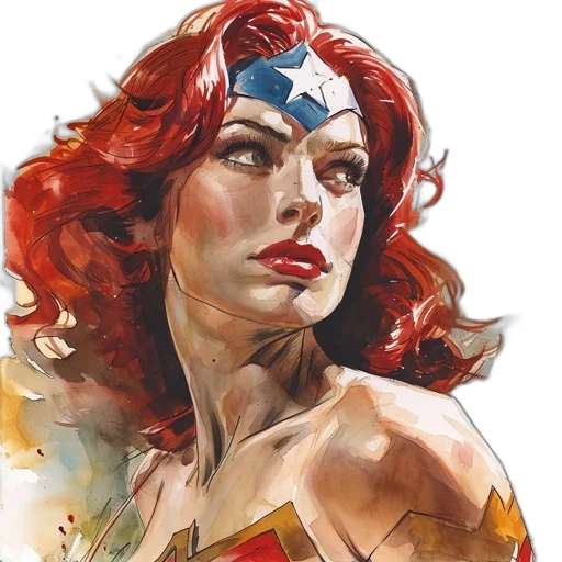 comic book art, watercolor, photorealistic, concept art transparent PNG cut-out