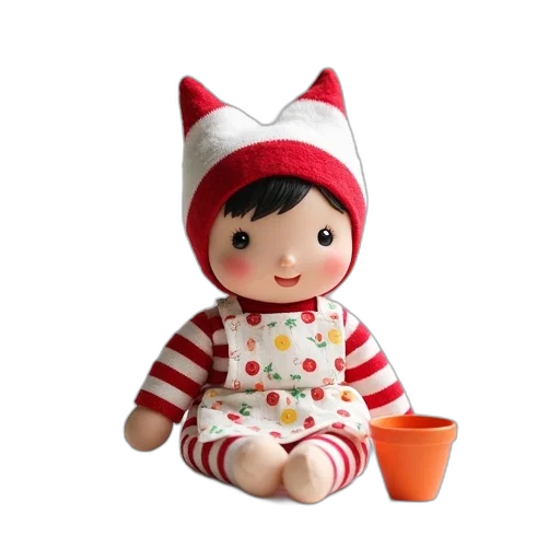 3d render, photorealistic, small, red transparent PNG cut-out