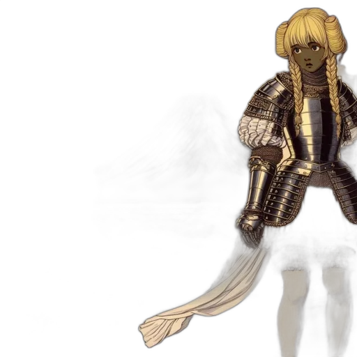 hair, sword, jacket, mask transparent PNG cut-out