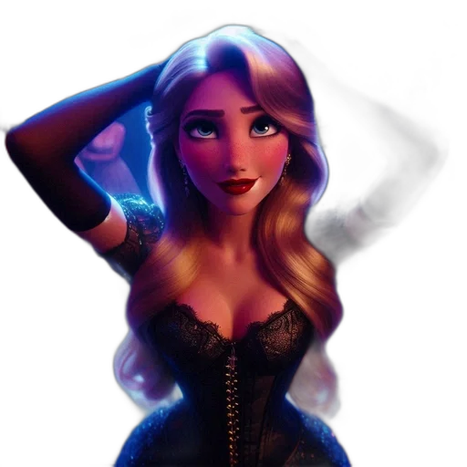 dress, face, crown, concept art transparent PNG cut-out