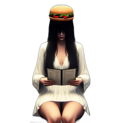 food, hat, dress, face transparent PNG cut-out