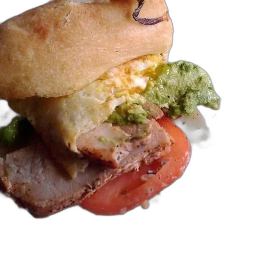 food, 3d render, photorealistic, sandwich transparent PNG cut-out