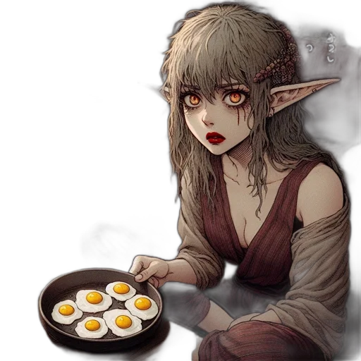 food, fantasy art, concept art, pixel art transparent PNG cut-out
