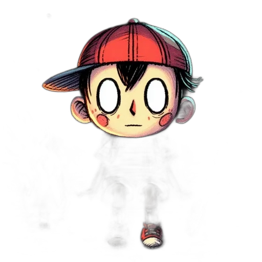 hat, staff, creature, concept art transparent PNG cut-out