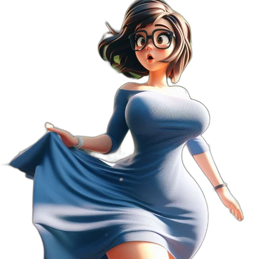 dress, staff, concept art, cartoon transparent PNG cut-out