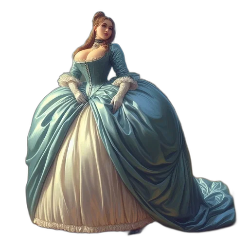 dress, crown, jewelry, concept art transparent PNG cut-out