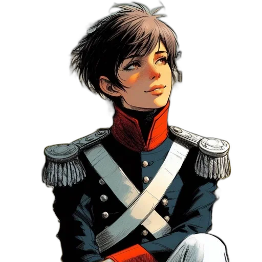 staff, jacket, comic book art, concept art transparent PNG cut-out