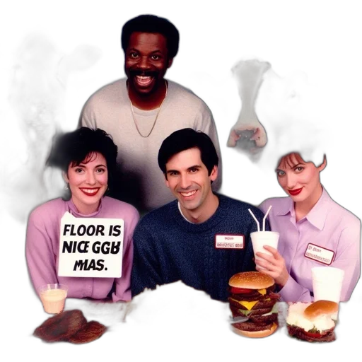 food, staff, fire, four transparent PNG cut-out