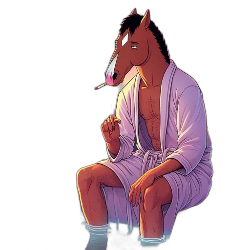 jacket, animal, vaporwave, concept art transparent PNG cut-out