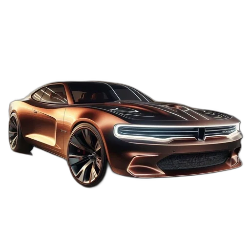 car, concept art, 3d render, photorealistic transparent PNG cut-out