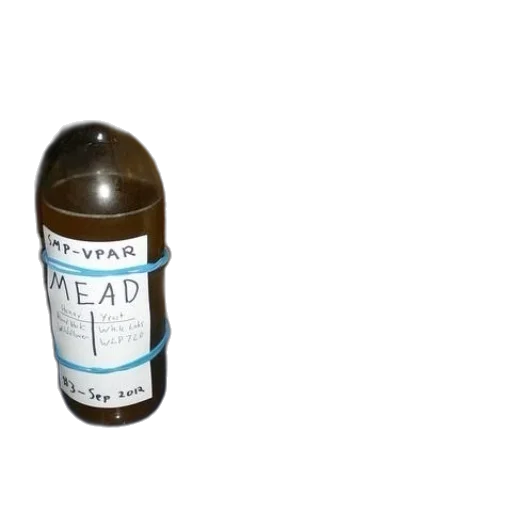 bottle, 3d render, mead, sits transparent PNG cut-out