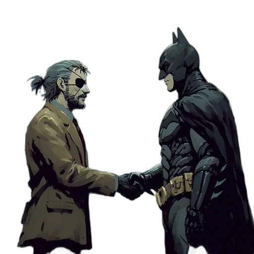 comic book art, concept art, man, rugged transparent PNG cut-out