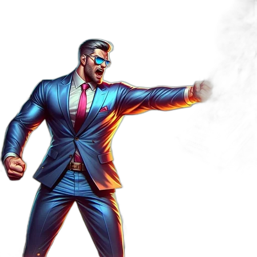 jacket, staff, concept art, comic book art transparent PNG cut-out