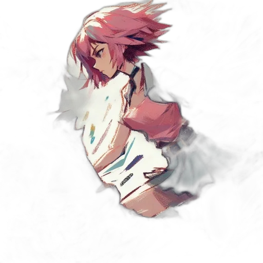 dress, creature, mask, staff transparent PNG cut-out
