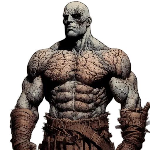 comic book art, concept art, fantasy art, muscular transparent PNG cut-out
