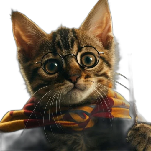 staff, animal, photorealistic, comic book art transparent PNG cut-out