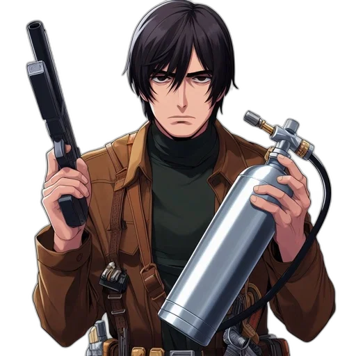 weapon, staff, jacket, sword transparent PNG cut-out
