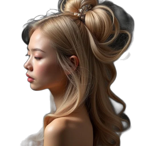hair, crown, face, mask transparent PNG cut-out