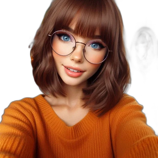 face, hair, dress, creature transparent PNG cut-out