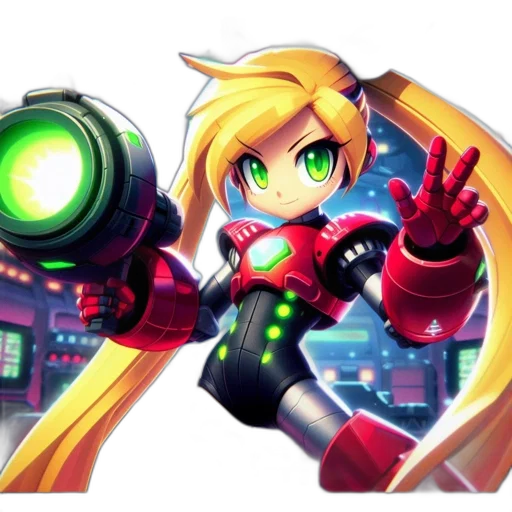 weapon, robot, staff, pixel art transparent PNG cut-out