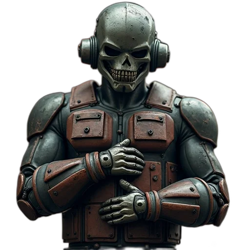 robot, mask, face, jacket transparent PNG cut-out