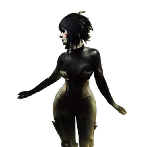 dress, mask, creature, robot transparent PNG cut-out