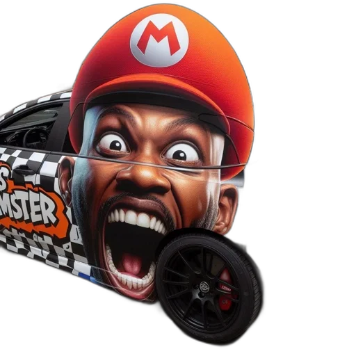 car, 3d render, concept art, photorealistic transparent PNG cut-out