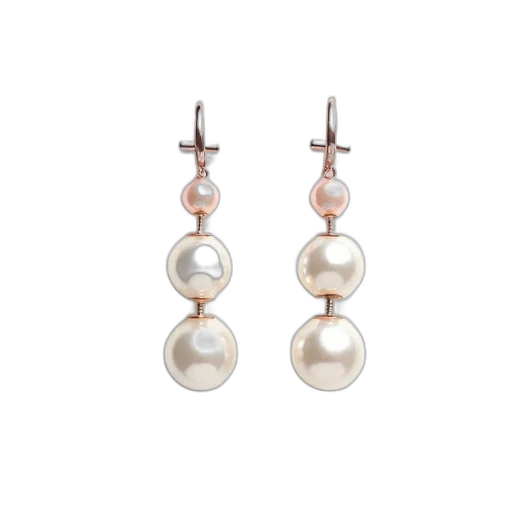 jewelry, pair, silver, earrings transparent PNG cut-out