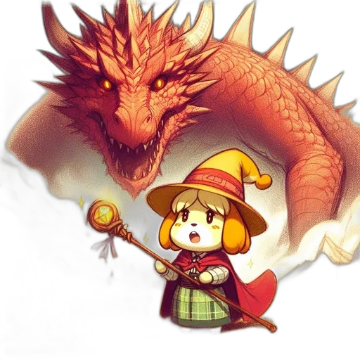 dragon, weapon, staff, creature transparent PNG cut-out