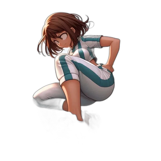 dress, staff, hair, creature transparent PNG cut-out