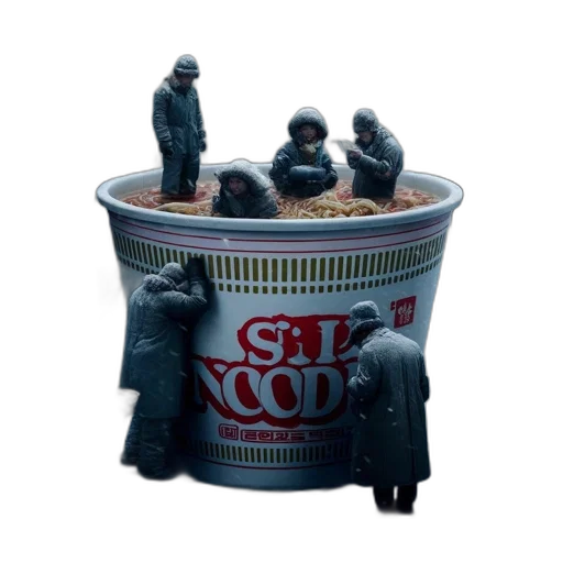 food, staff, jacket, 3d render transparent PNG cut-out