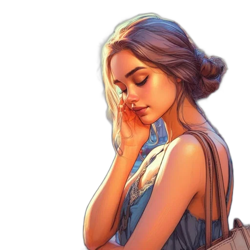 dress, jewelry, face, fantasy art transparent PNG cut-out