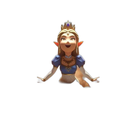 crown, creature, staff, dragon transparent PNG cut-out