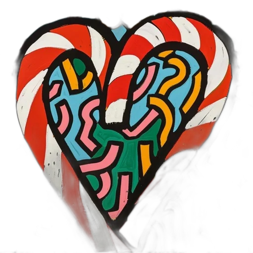 jewelry, photorealistic, heart-shaped, candy transparent PNG cut-out