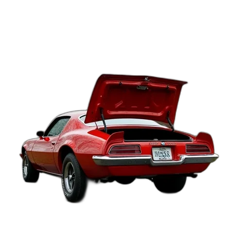 car, weapon, 3d render, 1971 transparent PNG cut-out