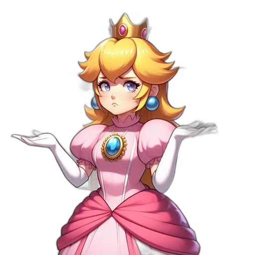 dress, crown, staff, weapon transparent PNG cut-out