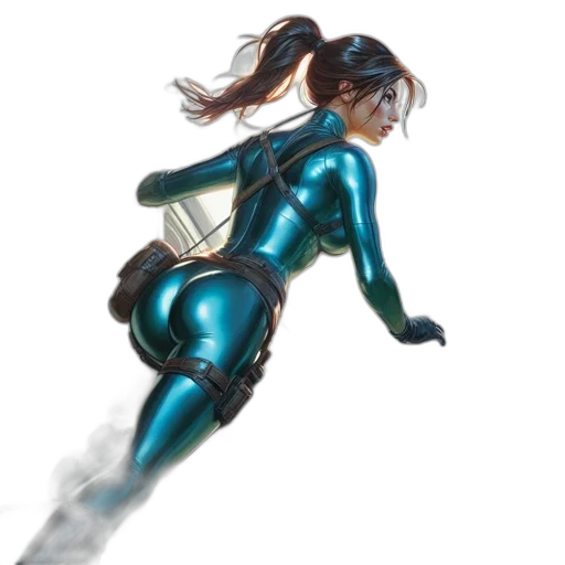 comic book art, concept art, fantasy art, cyberpunk transparent PNG cut-out