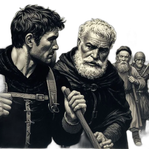 concept art, comic book art, fantasy art, photorealistic transparent PNG cut-out