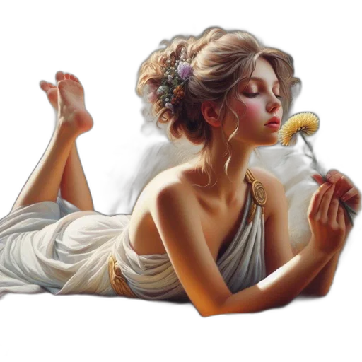 jewelry, dress, oil painting, photorealistic transparent PNG cut-out