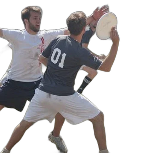 group, men, playing, ultimate transparent PNG cut-out